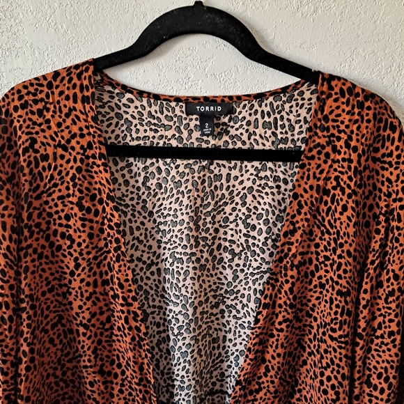 Torrid Cheetah Print Cardigan - Picture 2 of 6